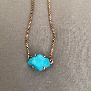 Kendra Scott necklace with turquoise stone